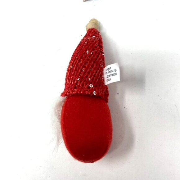 Target Gnome Sequined Knit Hat Christmas Tree Ornament Wondershop™ 6" Height - Picture 15 of 16